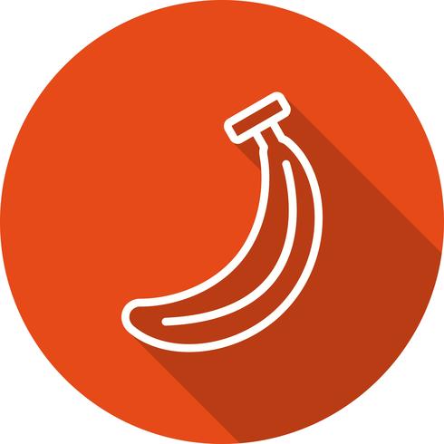 Vektor-Bananen-Symbol vektor