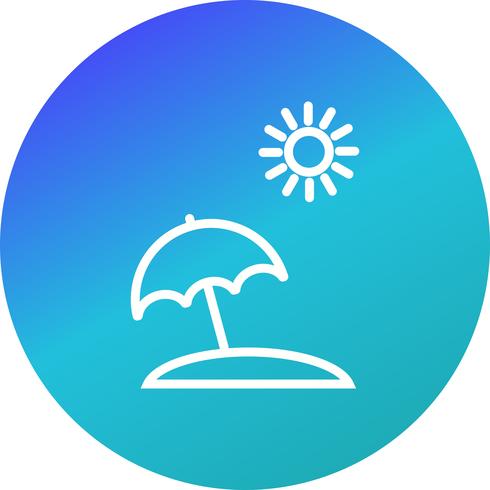 Strandparaply Vector Icon