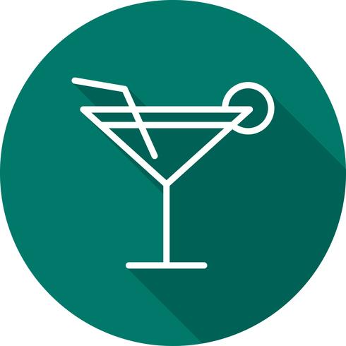 Vektor-Cocktail-Symbol vektor