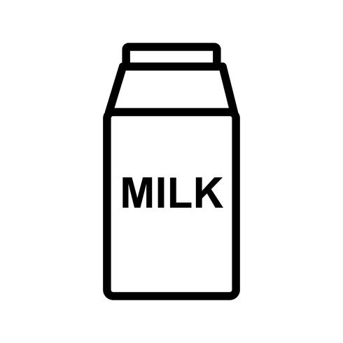 Vektor-Milch-Symbol vektor