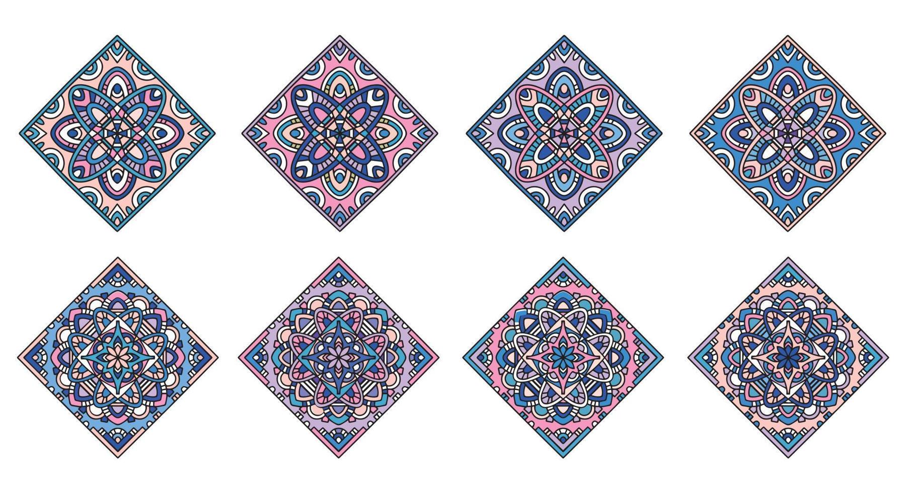 islamische elemente im handgezeichneten stil des doodles vektor