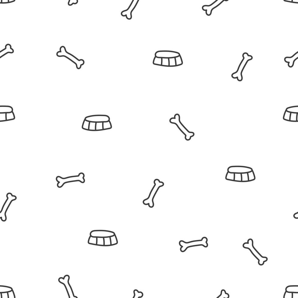 Knochen nahtlose Muster Cartoon-Stil Hintergrund für Druck, Tapeten, Dekoration, Textil-Vektor-Illustration verwendet. vektor