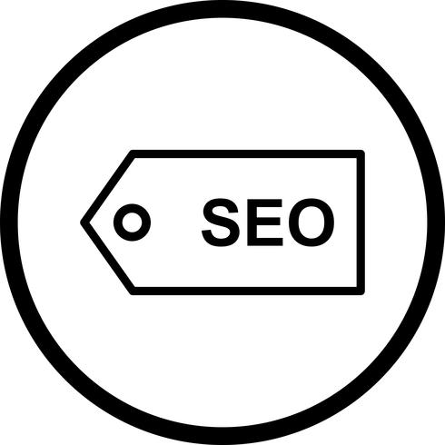 Vektor-SEO-Tag-Symbol vektor