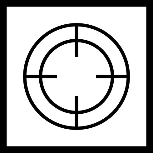 Vektor-Ziel-Symbol vektor