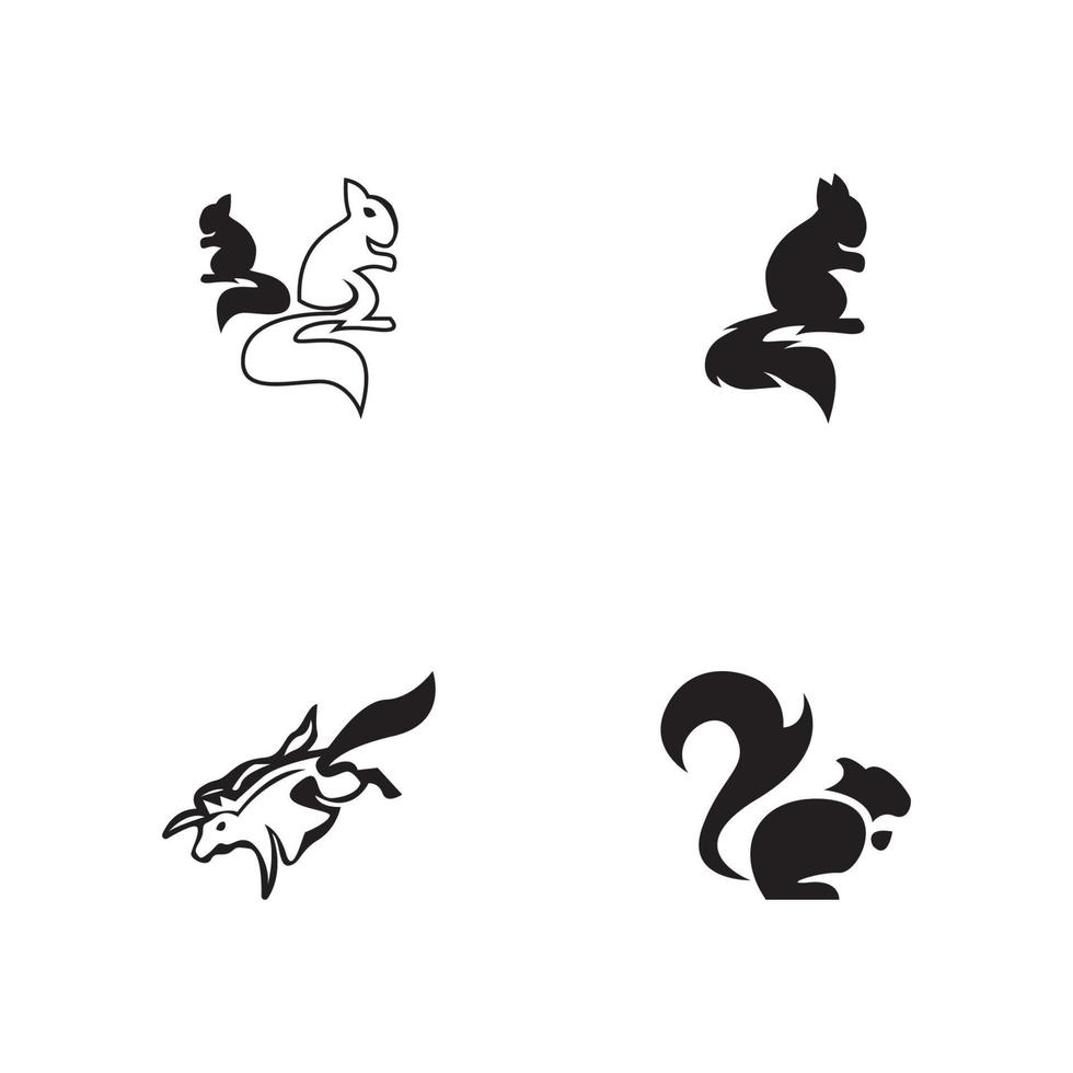 ekorre ikon och symbol vektor illustration