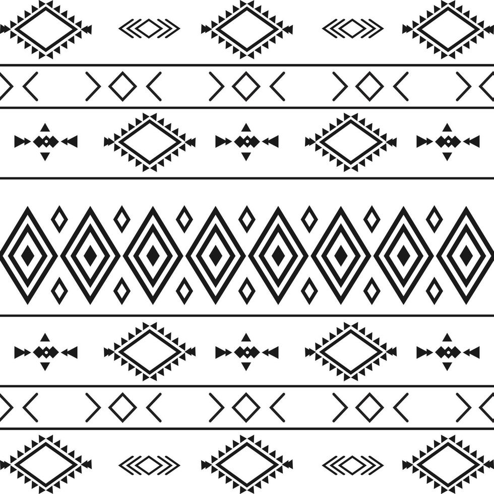 svart och vitt tribal etniskt mönster med geometriska element, traditionell afrikansk lera tyg, tribal design. tyg eller hemtapetdesign vektor