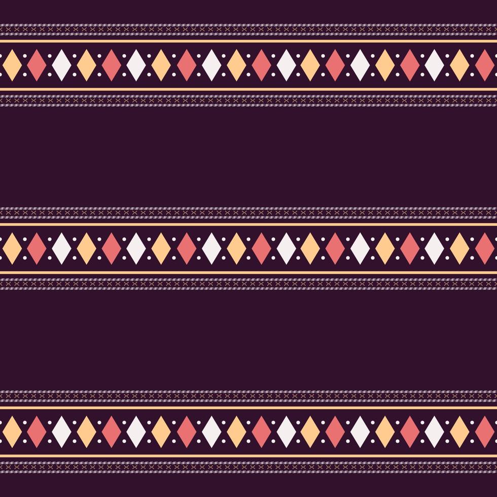 sömlös geometrisk bakgrundsmotiv ulos batak. sömlös traditionell textil bandhani sari gräns. kreativa sömlösa indian bandhani texturer kantdesign vektor