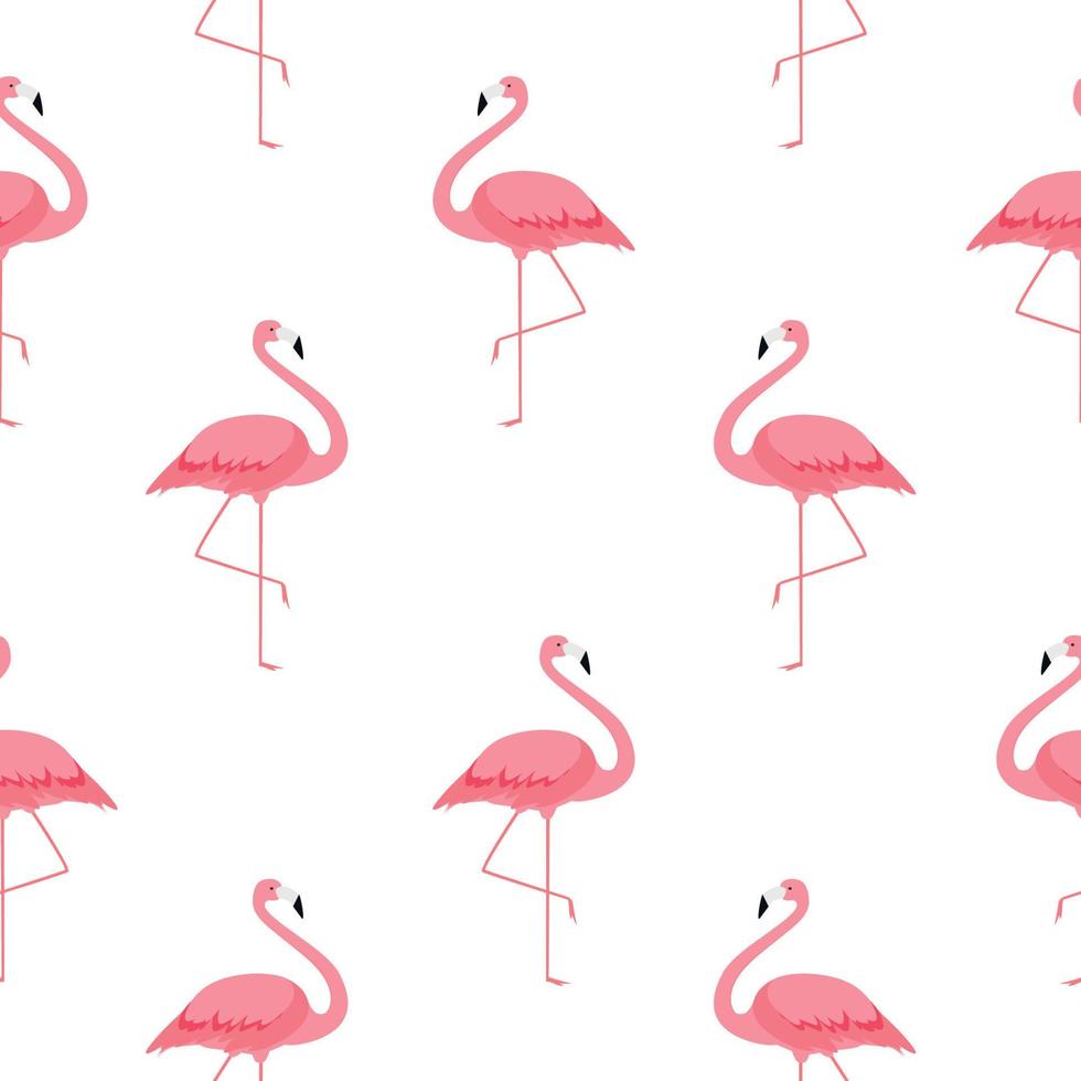 bunter rosa Flamingo Musterdesign Hintergrund. Vektor-Illustration vektor