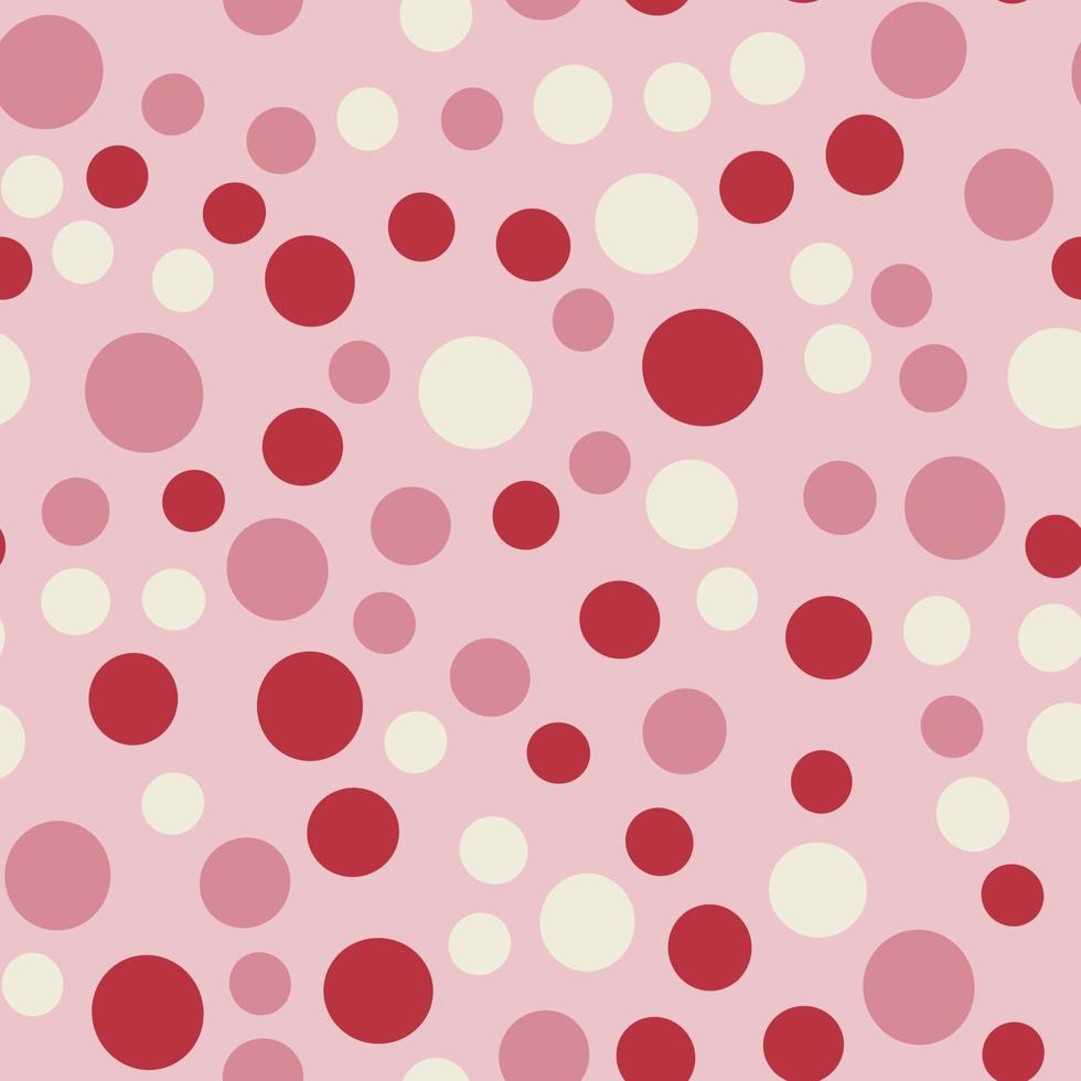 nahtloses Muster im Retro-Stil kreist rosa Hintergrund ein vektor