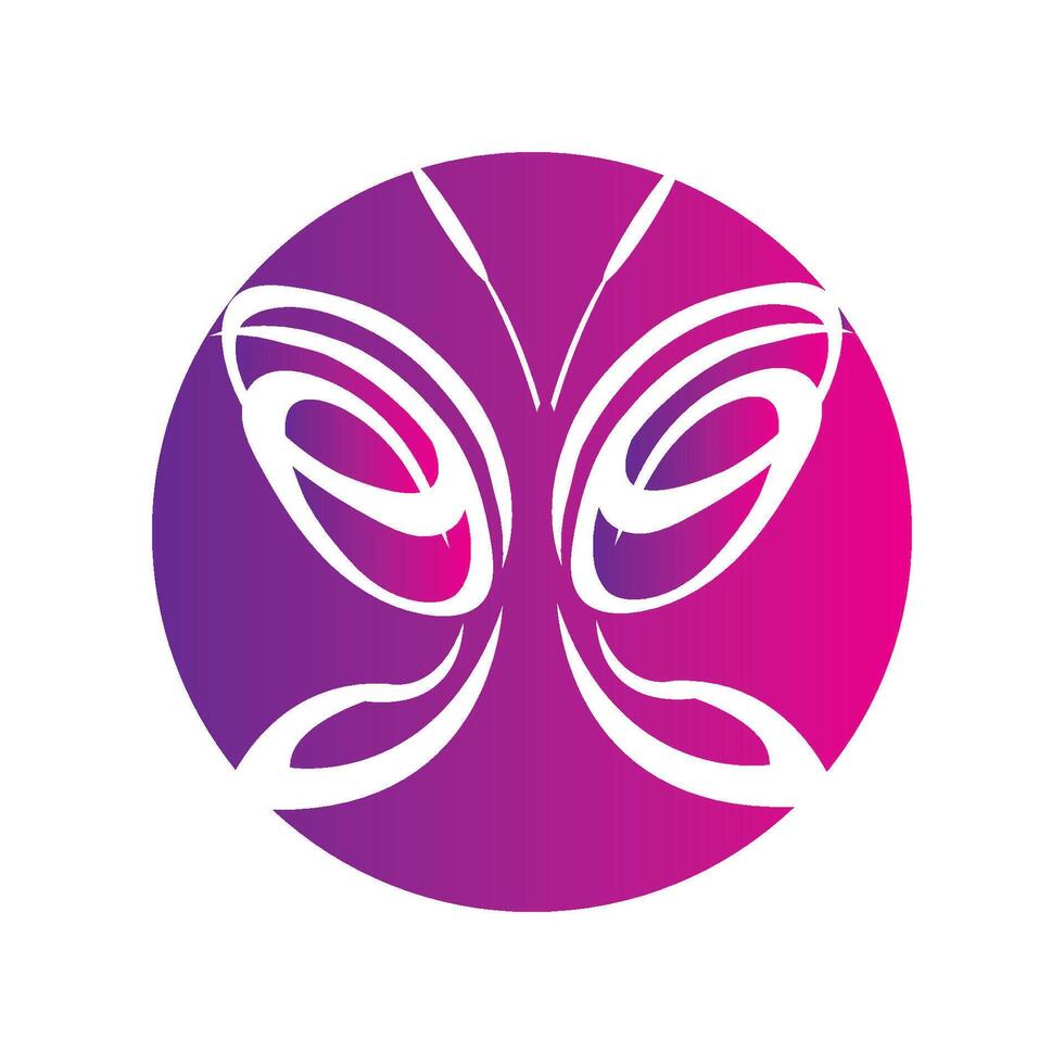 schön Schmetterling Logo vektor