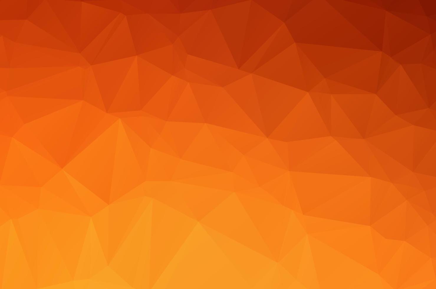 orangefarbener Low-Poly-Kristallhintergrund. Polygon-Design-Muster. Umwelt grün Low-Poly-Vektor-Illustration, niedrige Polygon-Hintergrund. vektor