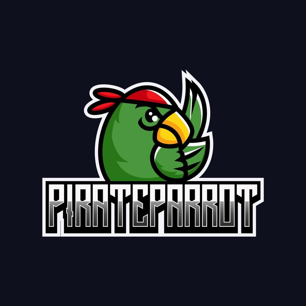 Esport Papagei Logo vektor