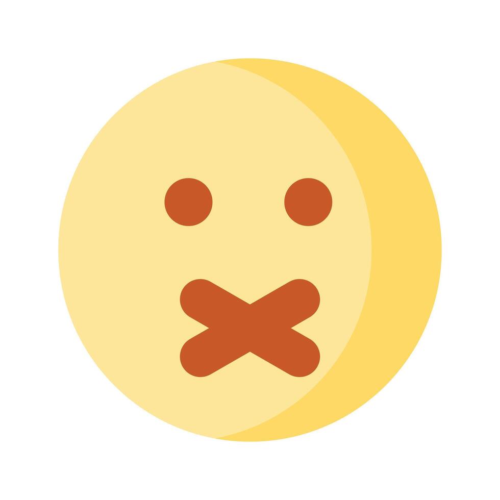 sauer Gesicht Emoji Symbol, kreativ und Prämie vektor
