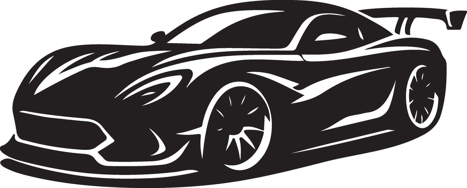 Sport Auto Silhouette Seite Aussicht Logo Design zum Automobil, schwarz Farbe Silhouette vektor