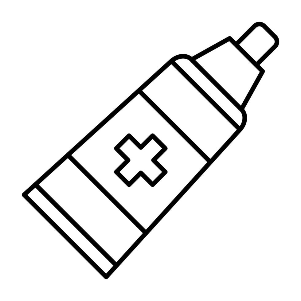 Salbe Liniensymbol vektor