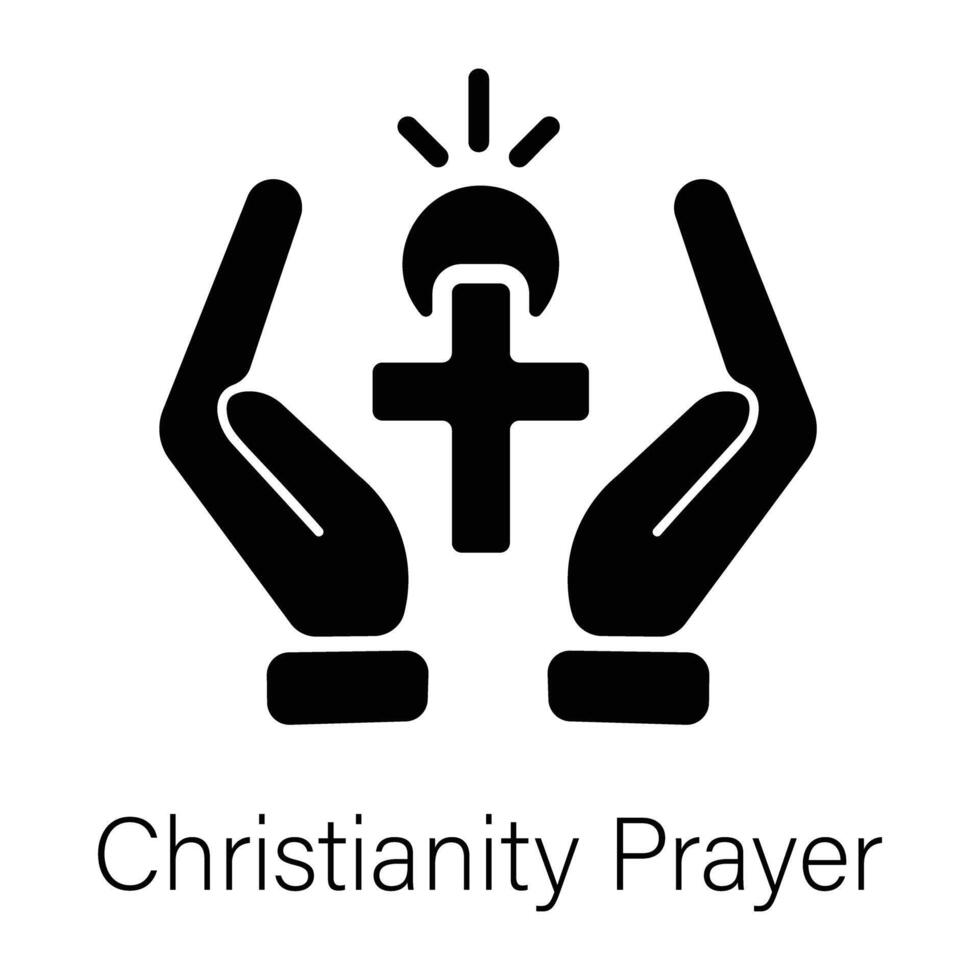 modisch Christentum Gebet vektor