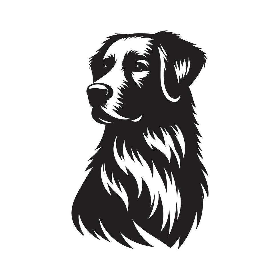 hund silhuett platt illustration. vektor