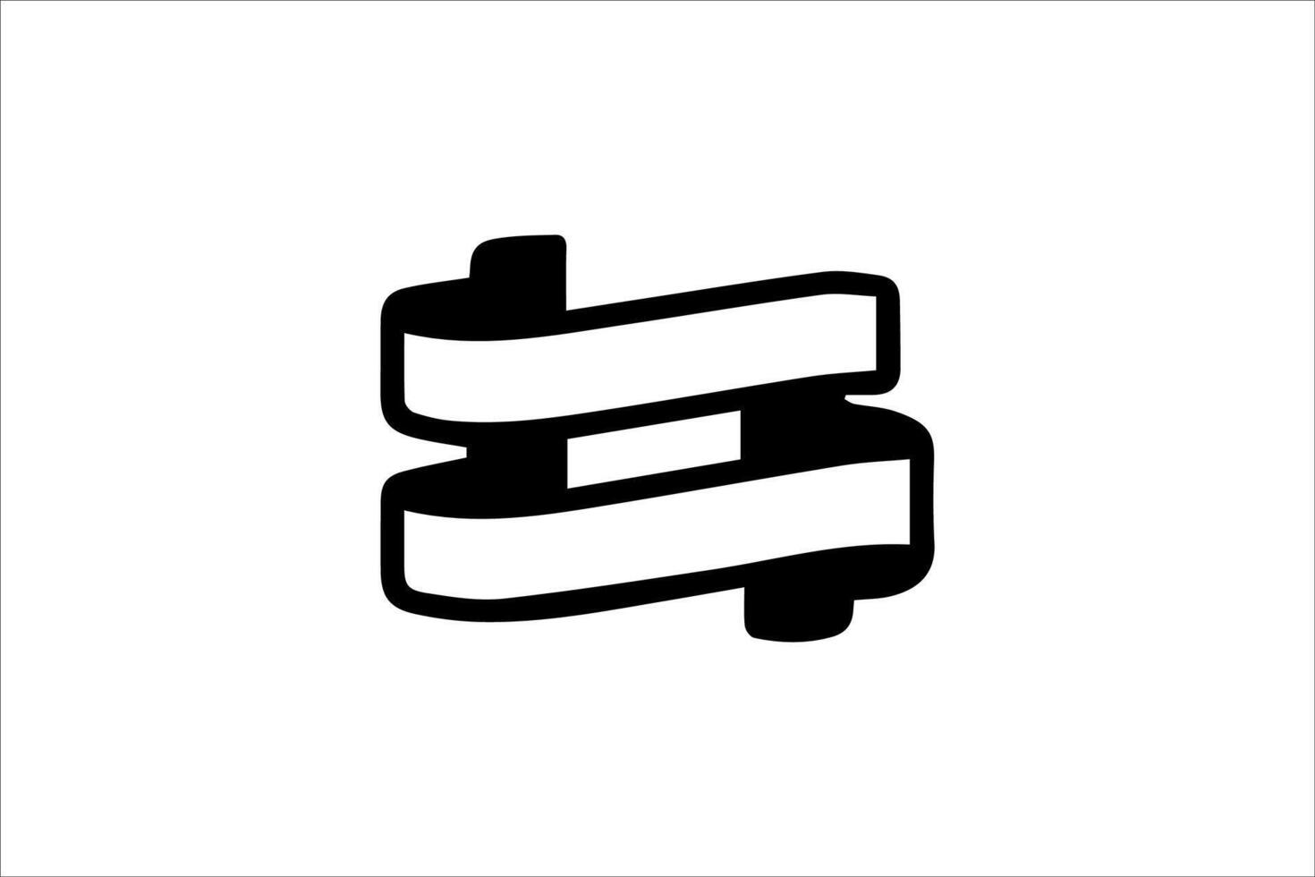 Band Logo leer Gliederung vektor