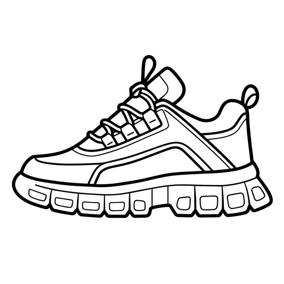 glatt Sneaker Symbol Design zum modern Branding. vektor