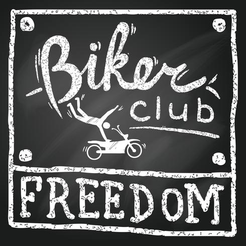 motobikers club poster vektor