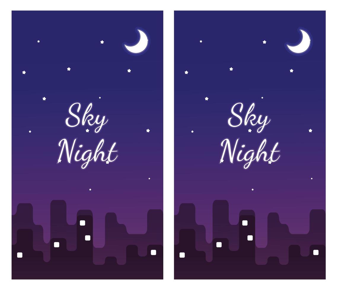 bakgrundsdesign för smartphone, natthimmelbakgrund, natthimlensatmosfär, cool design för tapeter, telefonbakgrund, himmelnatttelefonbakgrund vektor