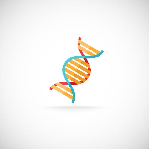 DNA-molekylikon vektor