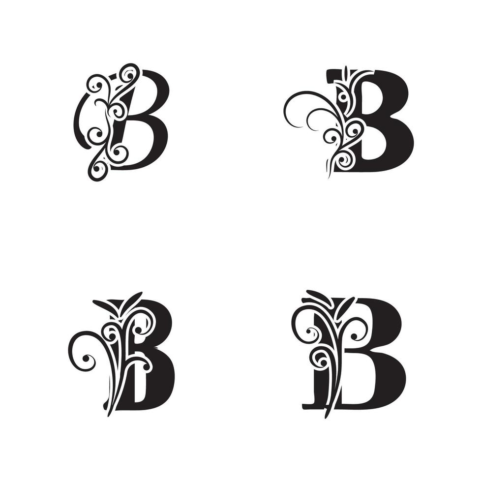 kreatives buchstaben b-logoschablonenvektorikonendesign vektor