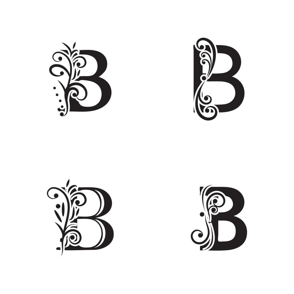kreatives buchstaben b-logoschablonenvektorikonendesign vektor