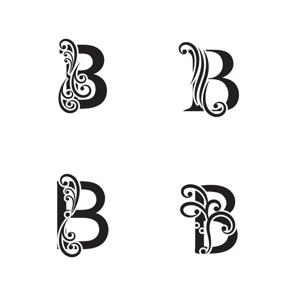 kreatives buchstaben b-logoschablonenvektorikonendesign vektor