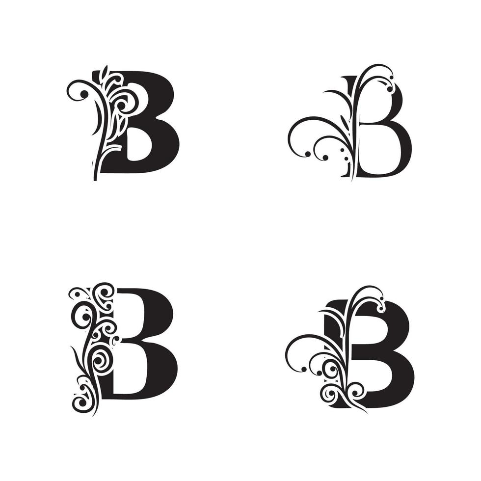 kreatives buchstaben b-logoschablonenvektorikonendesign vektor