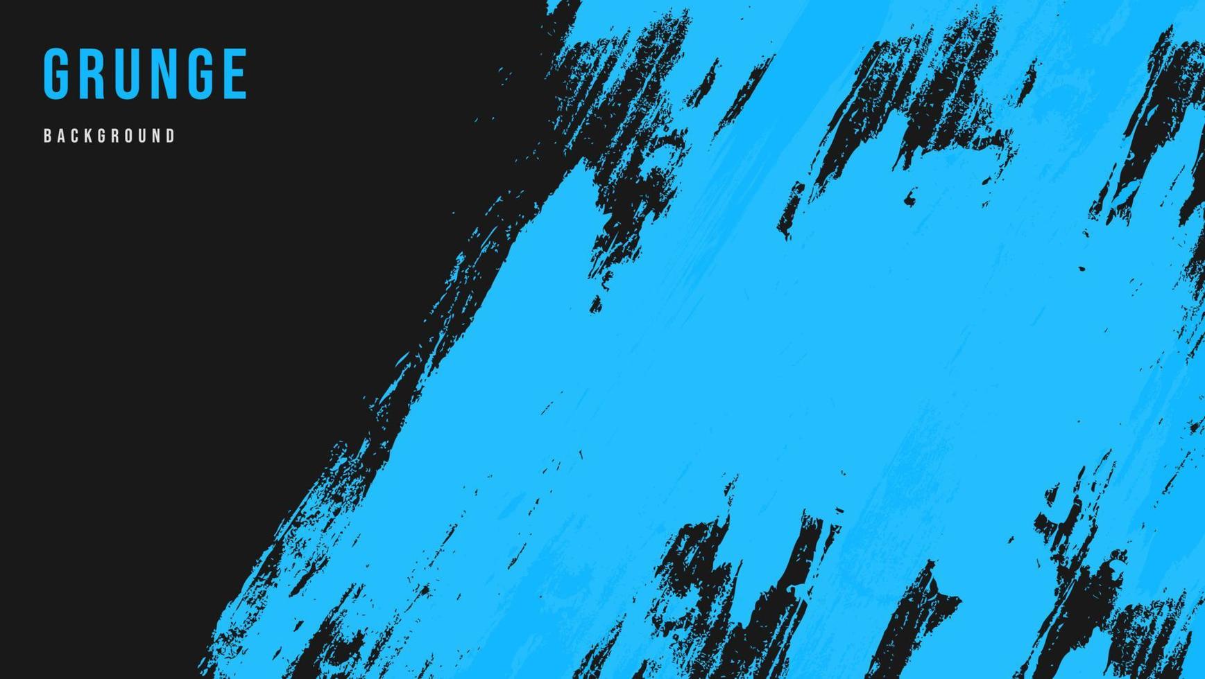 minimales abstraktes blaues Grunge-Kratzer-Textur-Design in schwarzem Hintergrund vektor