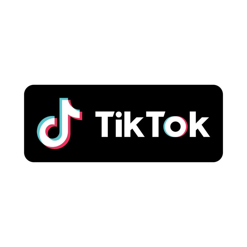 Tiktok Tik Tok Musikalisch Logo Symbol Social Media Icons Set Logo Vektor Illustrator