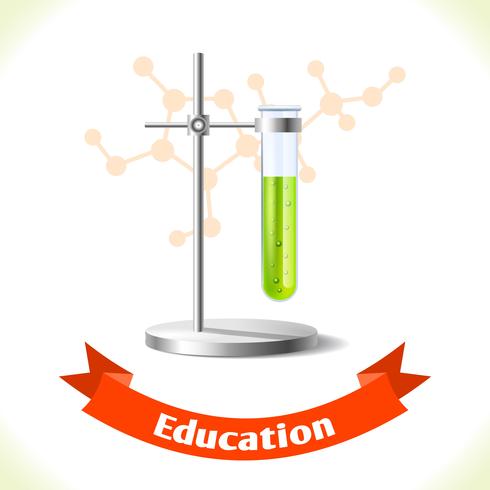 Bildung Symbol Reagenzglas vektor