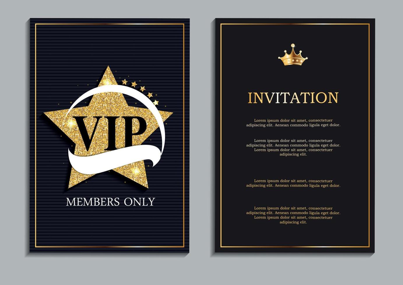 abstrakte Luxus-VIP-Mitglieder nur Einladung Hintergrund-Vektor-Illustration vektor
