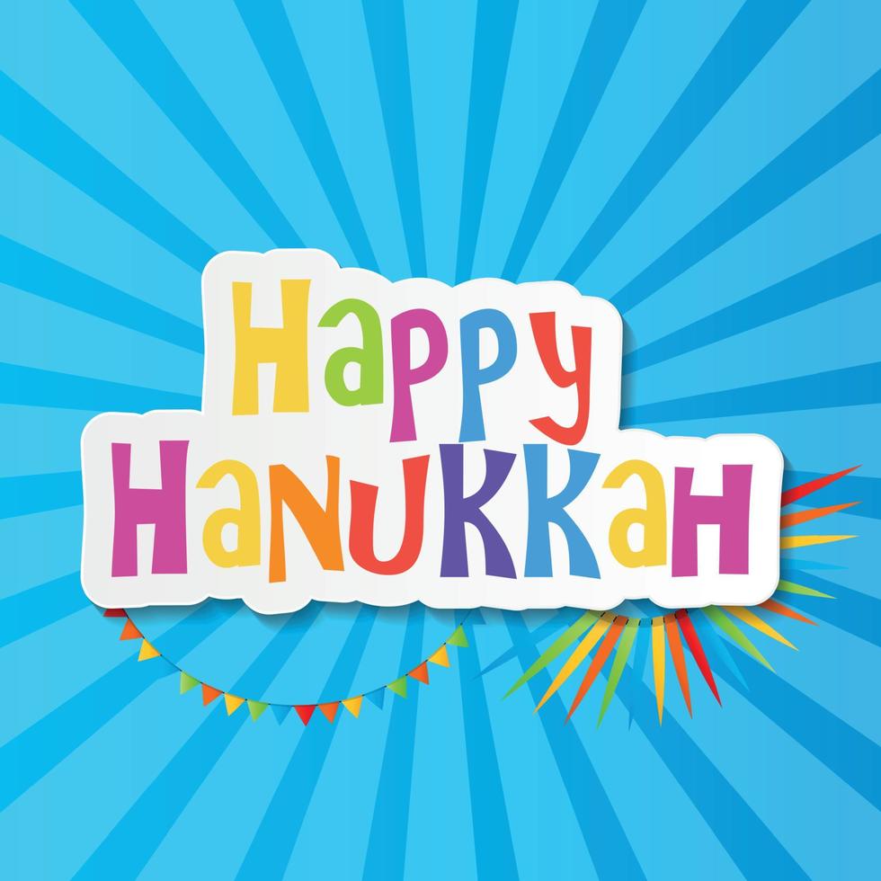 glad Hanukkah, judisk semester bakgrund. vektor illustration. Hanukkah är namnet på den judiska högtiden.