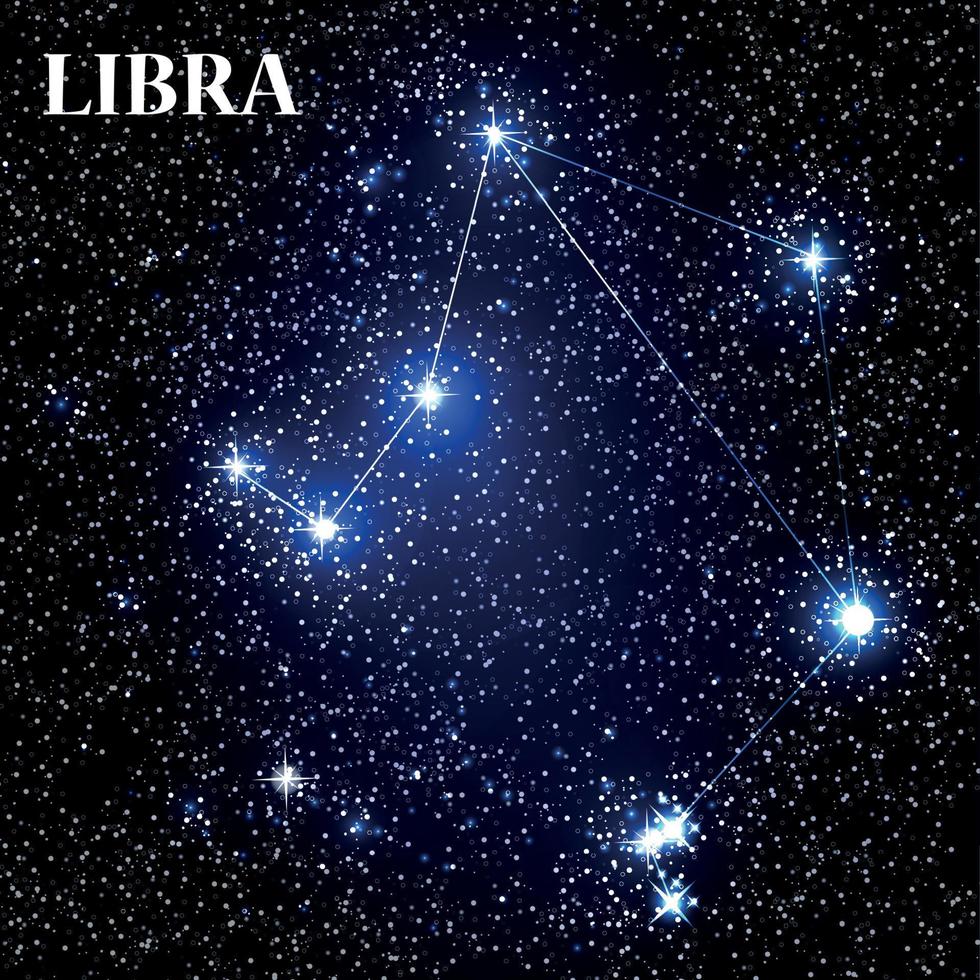 symbol Libra stjärntecken. vektor illustration.