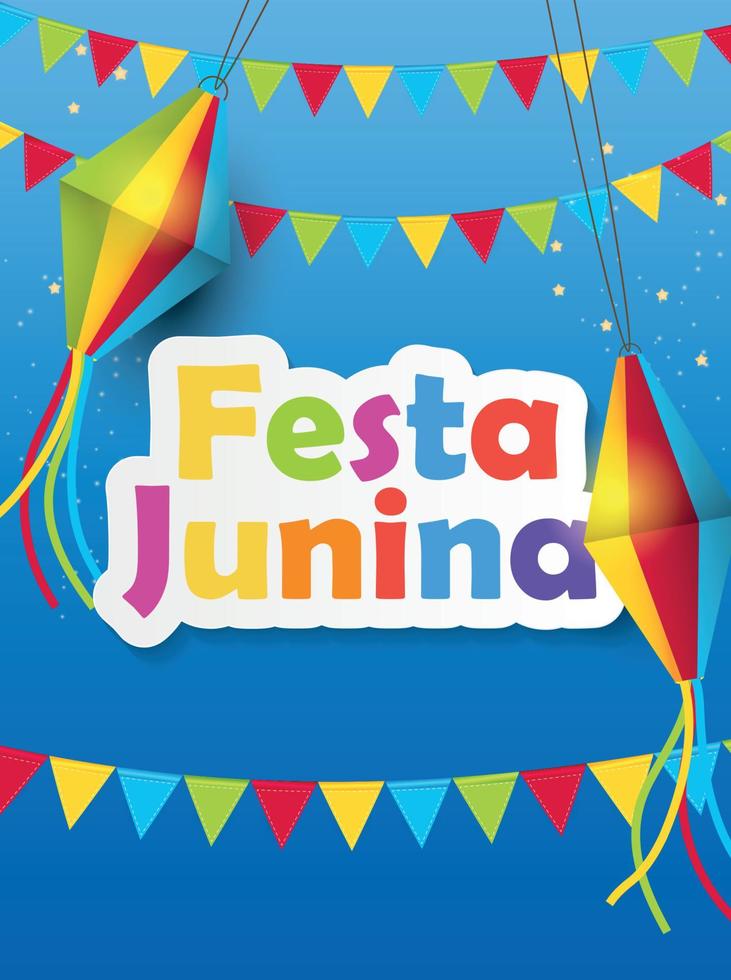 festa junina hintergrund vektorillustration vektor