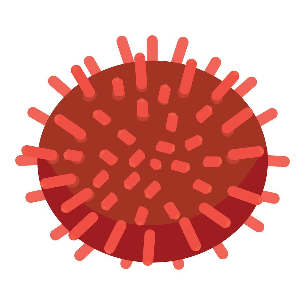 rot Virus Illustration auf Weiß Hintergrund vektor