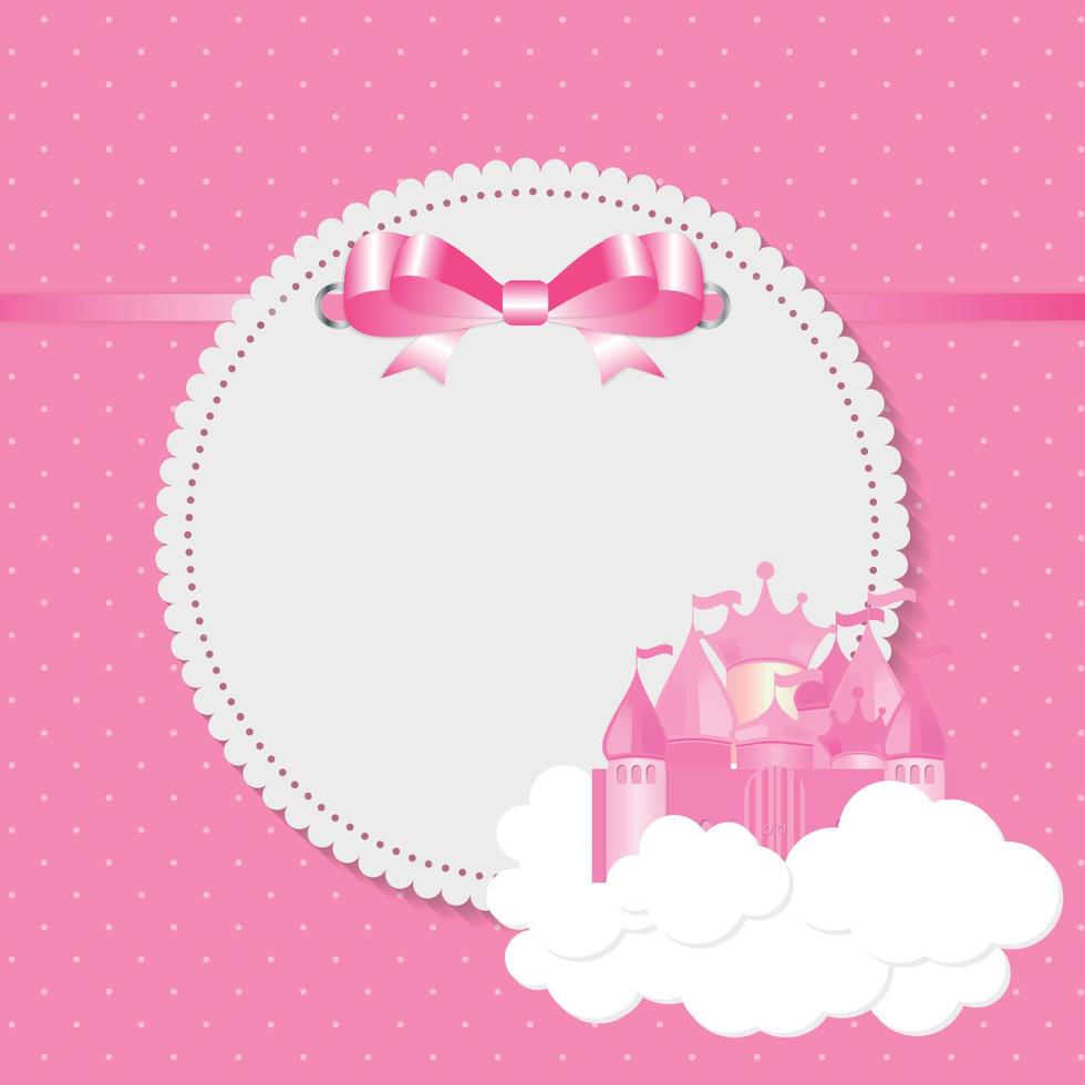 kleine Prinzessin Hintergrund-Vektor-Illustration vektor
