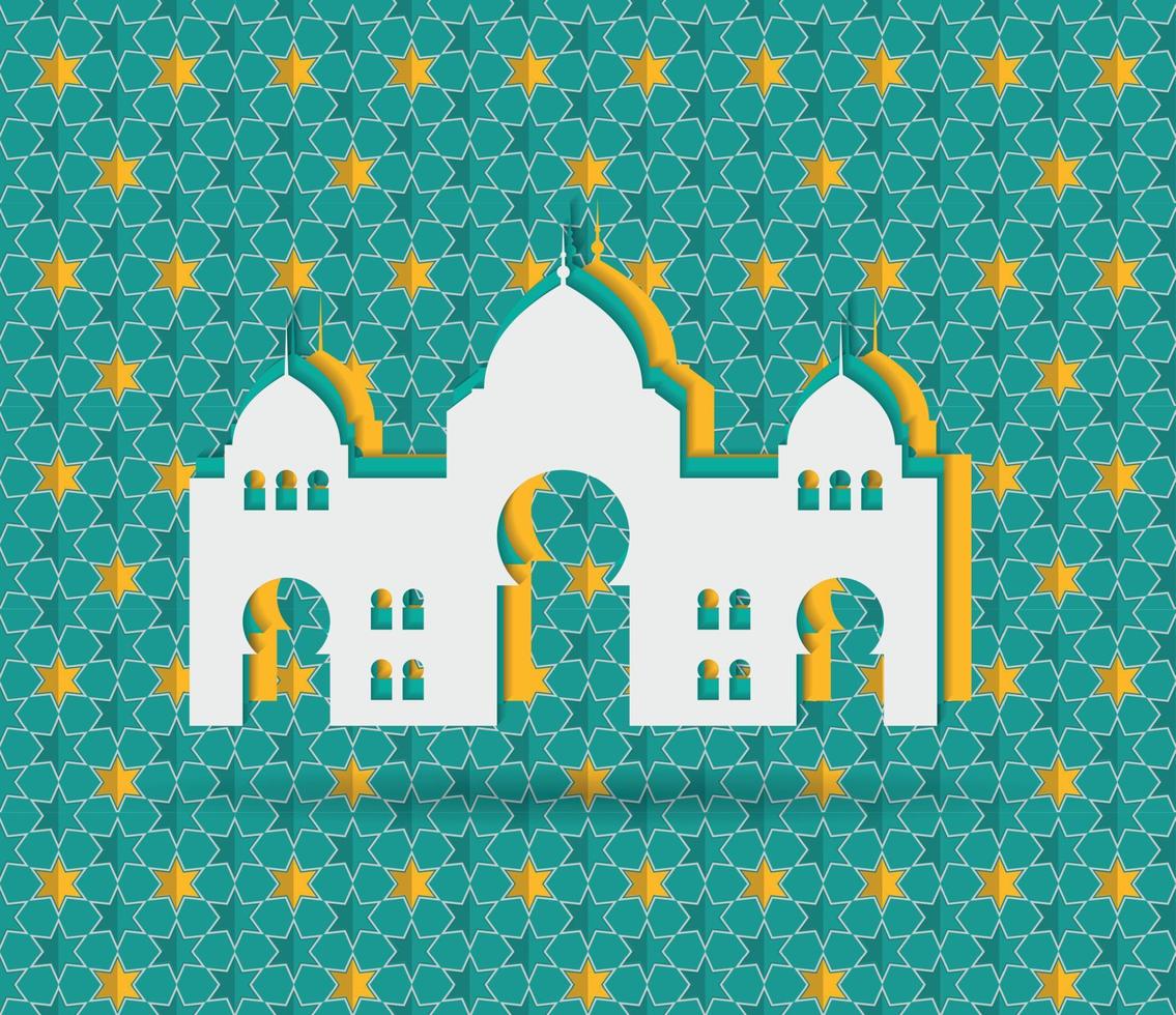 Hintergrund für muslimische Gemeinschaftsfestival-Vektorillustration vektor