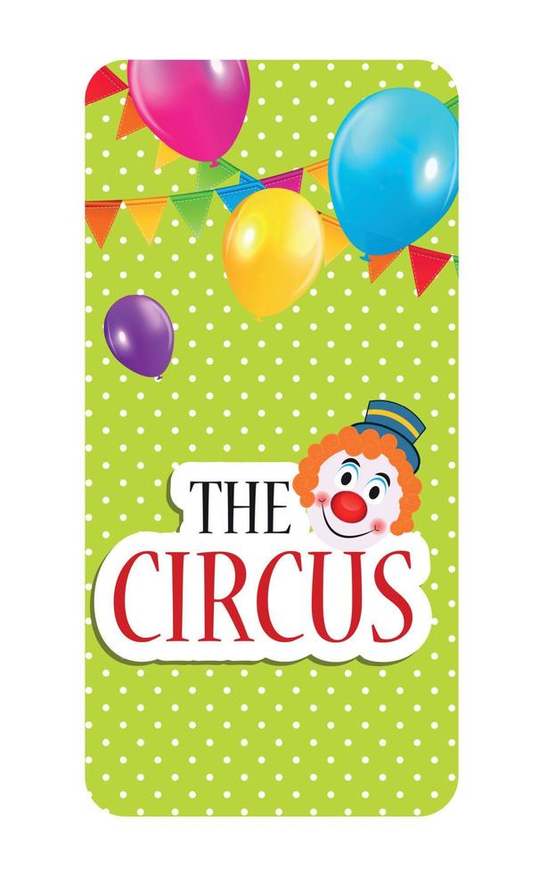 cirkus banner vektor illustration