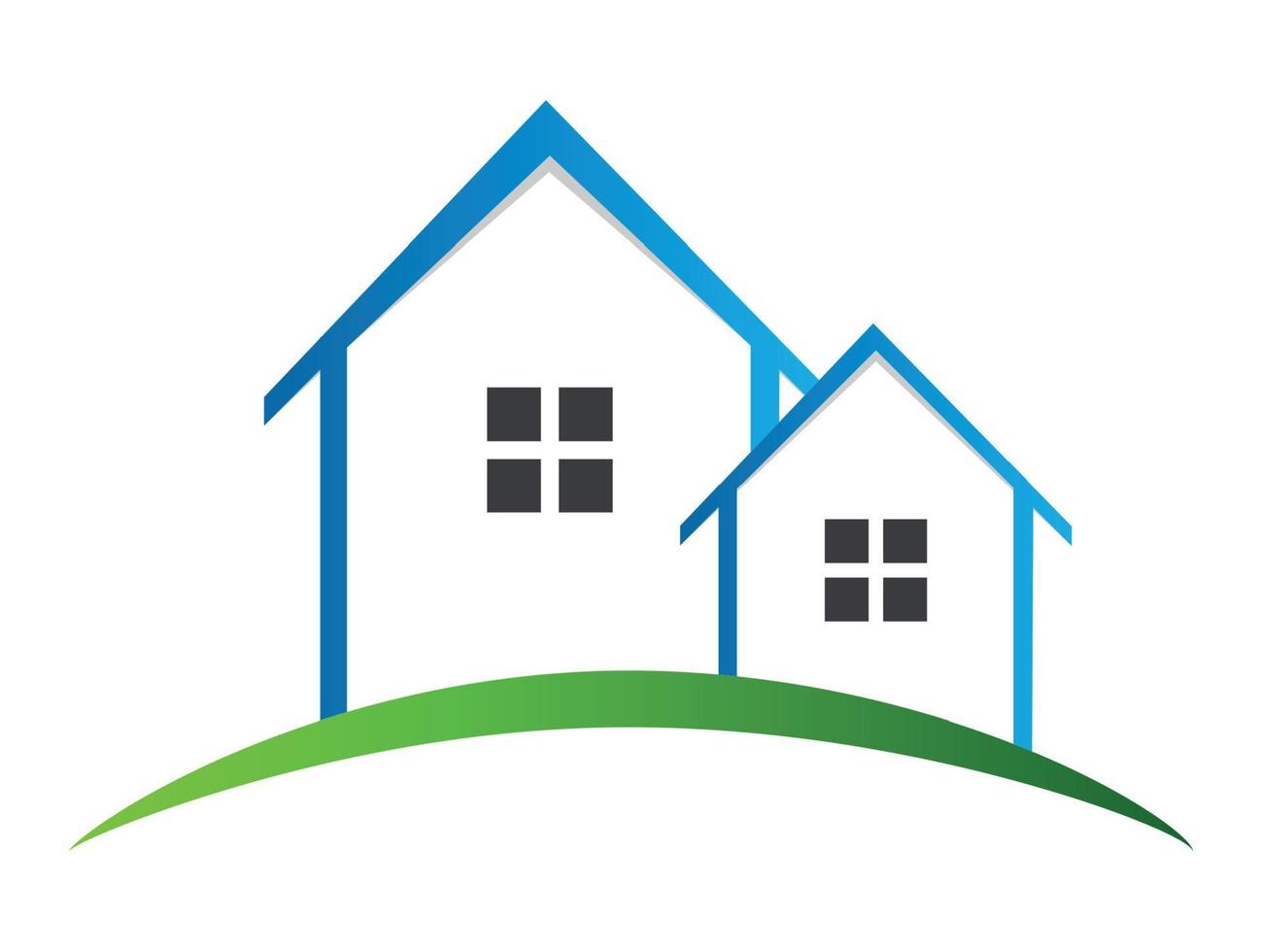 Häuser-Logo-Vektor-Illustration vektor