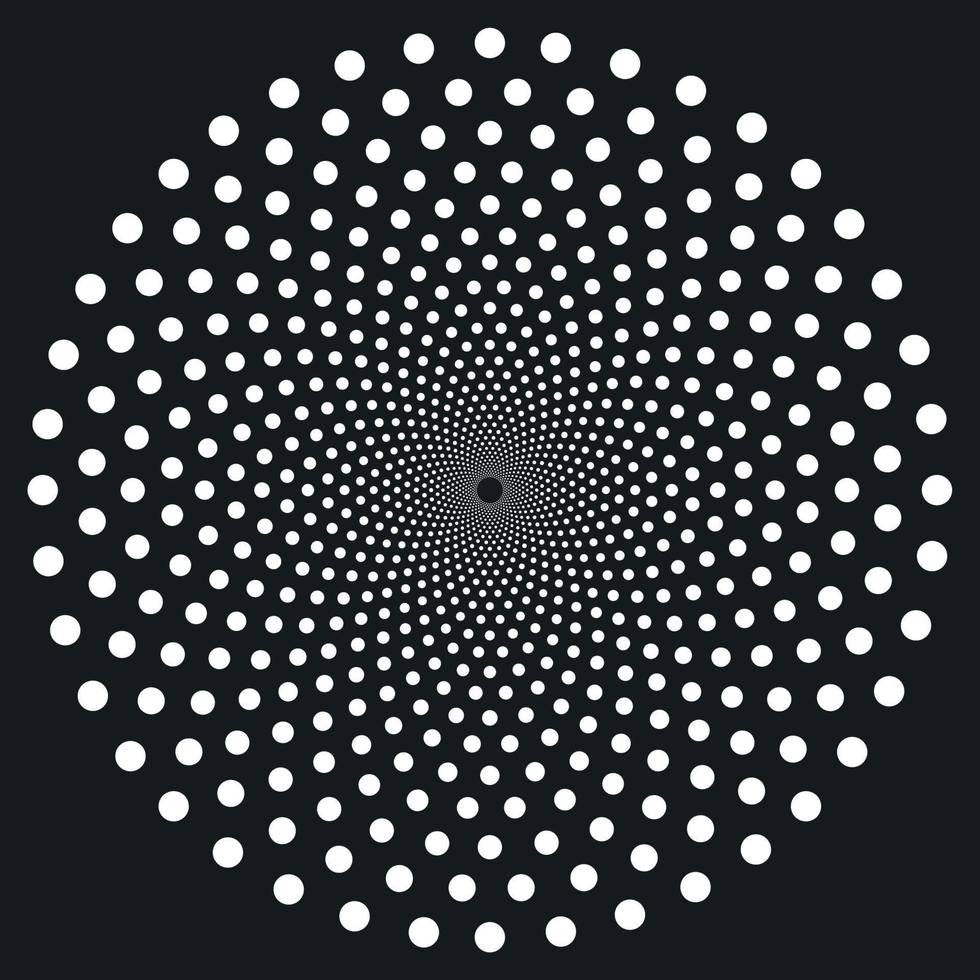svart och vit abstrakt psykedelisk konstbakgrund. vektor illustration