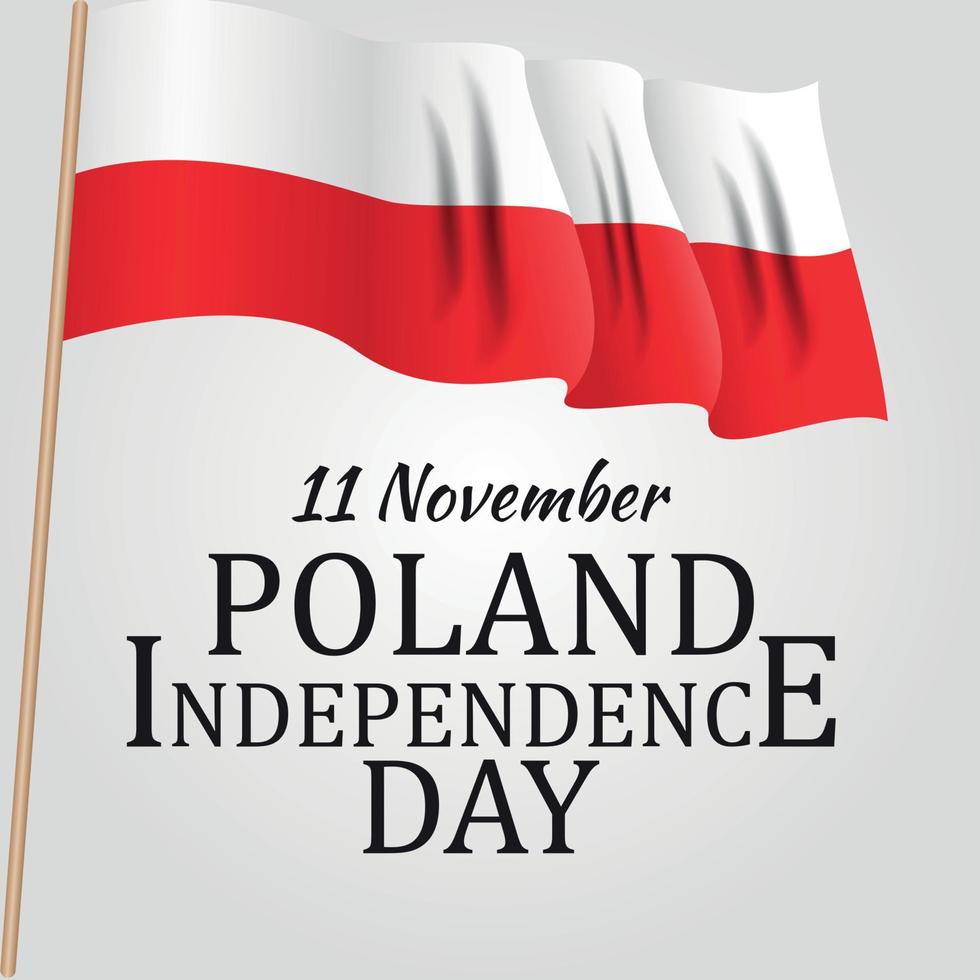 11 november, Polen självständighetsdagen patriotisk symbolisk bakgrund vektorillustration vektor