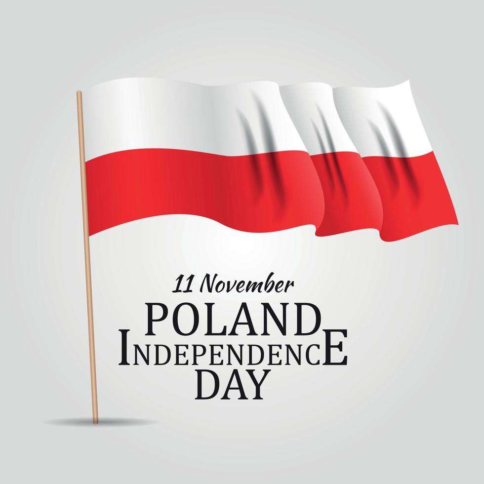 11 november, Polen självständighetsdagen patriotisk symbolisk bakgrund vektorillustration vektor