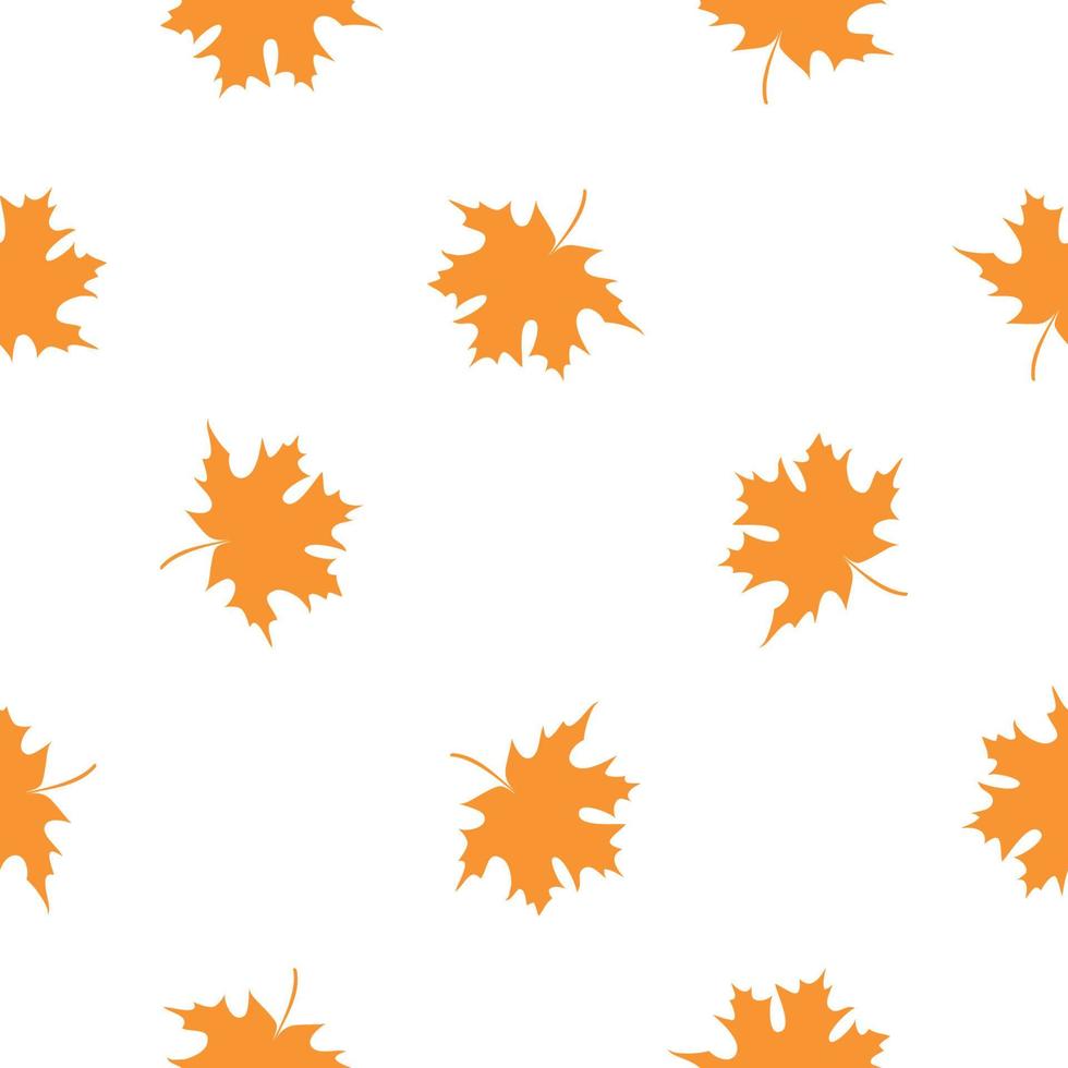 abstrakte Vektor-Illustration nahtlose Muster Hintergrund mit fallenden Herbstlaub vektor