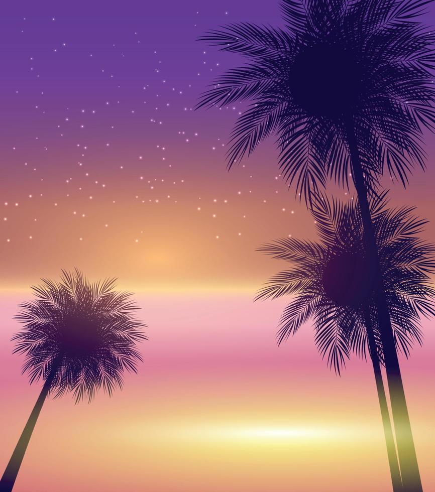 abstrakt sommar naturliga palm bakgrund vektorillustration vektor