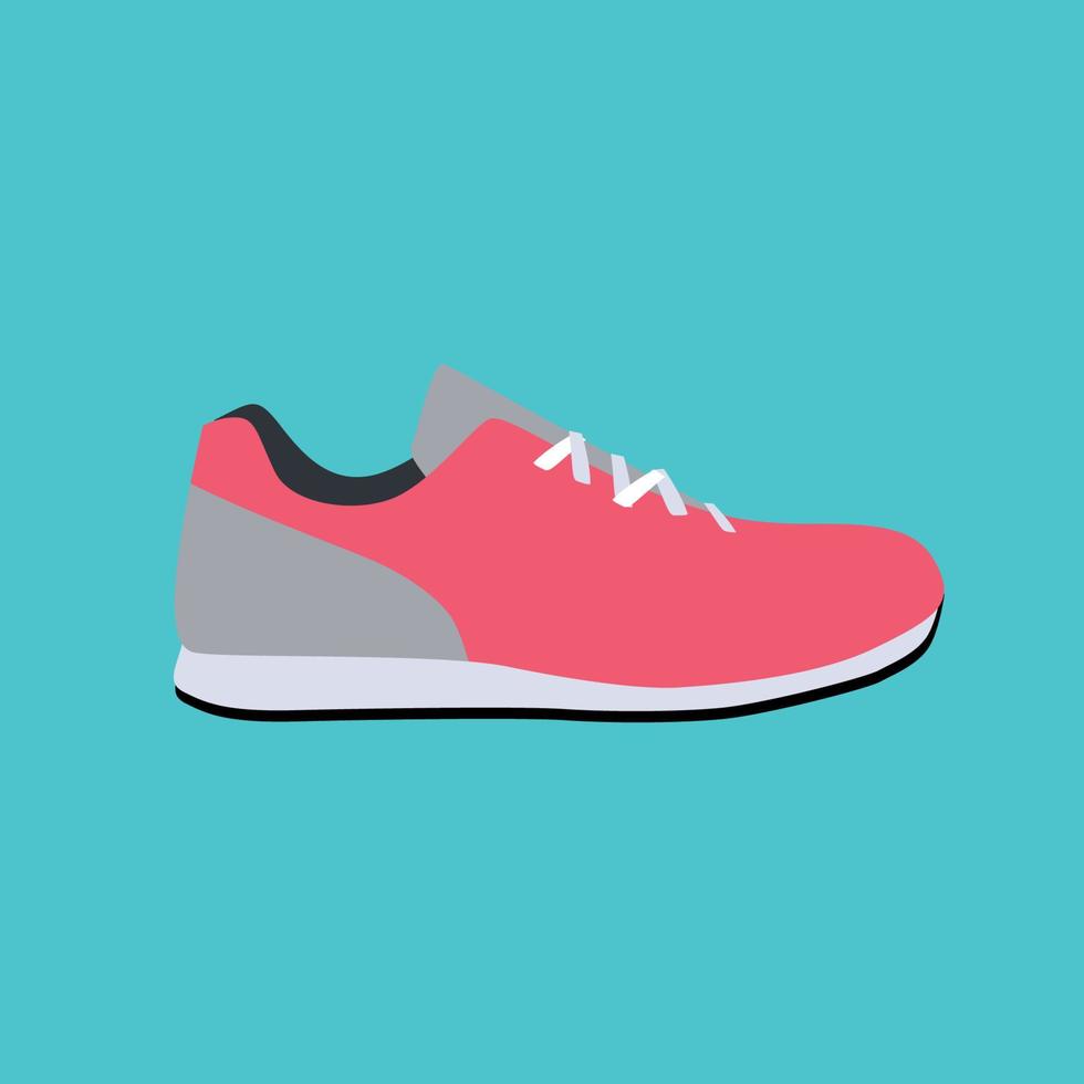 Sport Turnschuhe Symbol flache Vektor-Illustration vektor