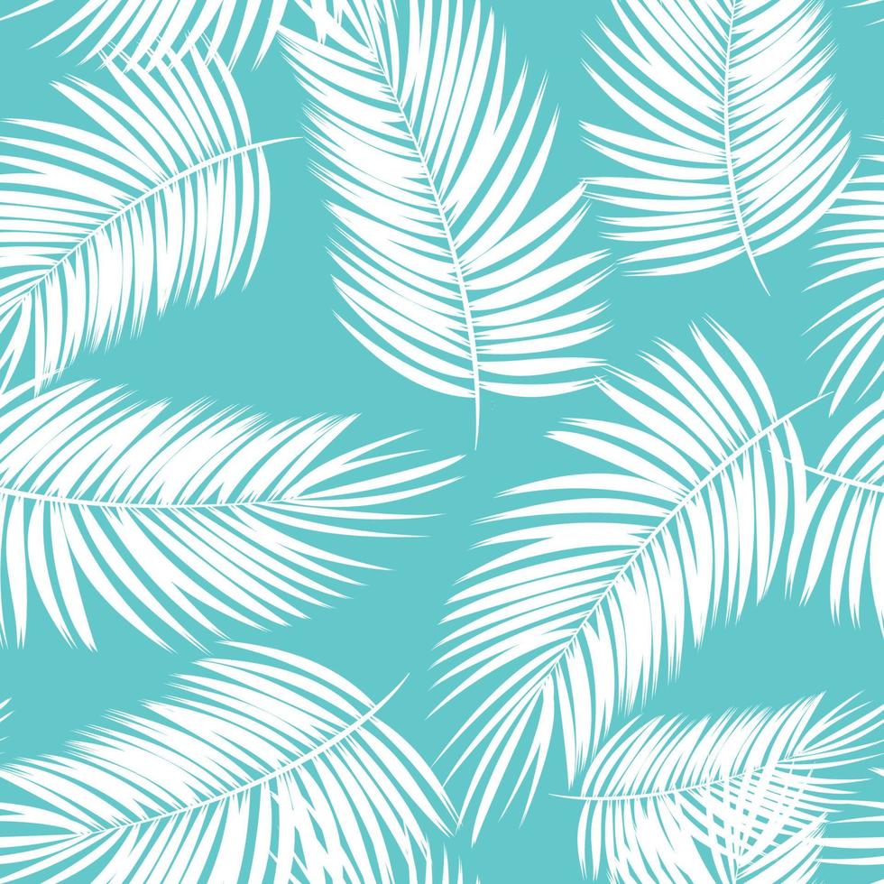 Palmblatt-Vektor nahtlose Muster Hintergrund Illustration vektor