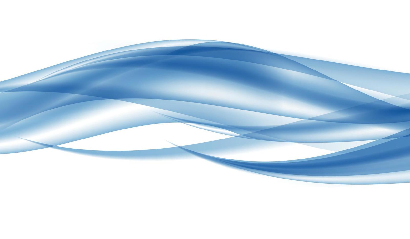 abstrakte blaue Welle auf transparentem Hintergrund. Vektor-Illustration vektor